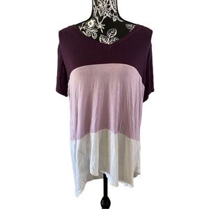 Amaryllis Striped T Shirt Relaxed Fit Casual Lounge Everyday School